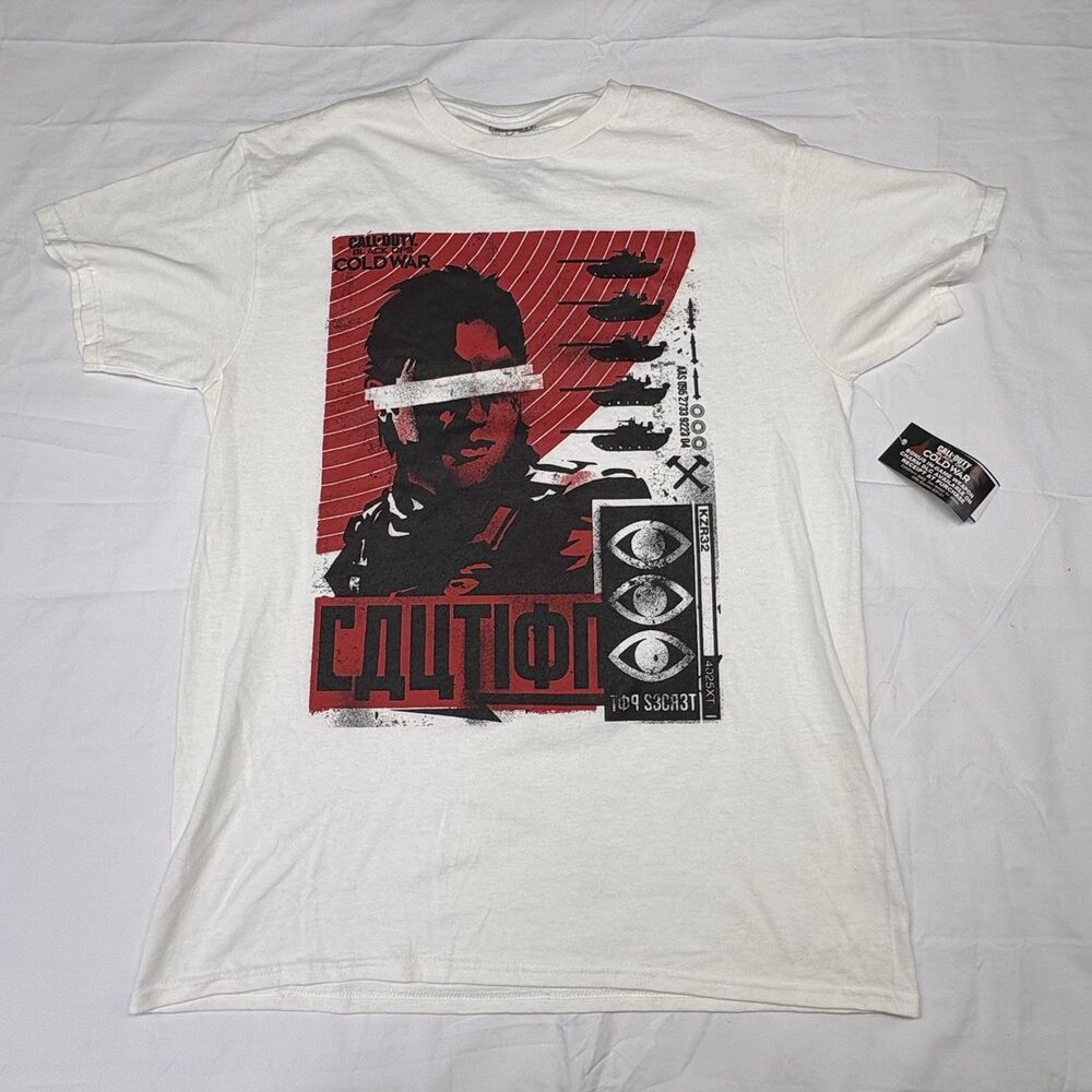 Call Of Duty Cold War Modern Warfare 4 Size M PS5 XBOX New MENS T-Shirt NWT